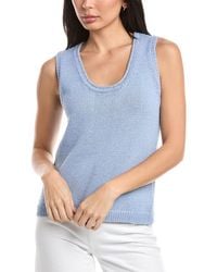 St. John - Scoop Neck Knit Tank Top - Lyst
