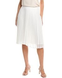 Tahari - Accordion Pleated Skirt - Lyst
