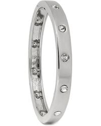 Saachi - Studded Hinged Bangle Bracelet - Lyst