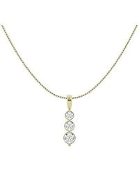 Lab Grown Diamonds - 14K 1.00 Ct. Tw. Lab-Grown Diamond Solitaire Pendant Necklace - Lyst