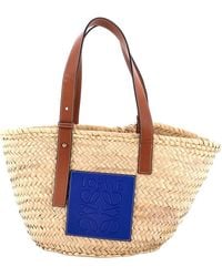 Loewe - Raffia Basket Tote Medium (Authentic Pre-Loved) - Lyst