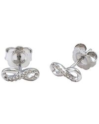 Diamond Select Cuts - 0.05 Ct. Tw. Diamond Infinity Earrings - Lyst