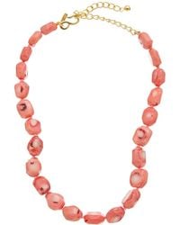 Kenneth Jay Lane - Plated Beaded Necklace - Lyst