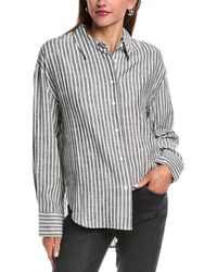 REVERIEE - Linen-Blend Shirt - Lyst