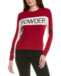 Hannah Rose - Powder Intarsia Crewneck Cashmere-Blend Sweater - Lyst