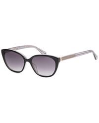 Kate Spade - Cat-Eye Black Grey Shaded Sunglasses - Lyst