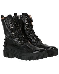 Tod's - Gomma Pes Patent Boot - Lyst