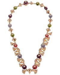 BVLGARI - 18K 48.30 Ct. Tw. Diamond & Gemstone Divas Dream Necklace (Authentic Pre-Owned) - Lyst
