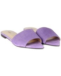 L'Agence - Serena Suede & Leather Sandal - Lyst