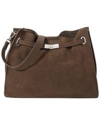 Tiffany & Fred Paris - Premium Suede & Leather Convertible Shoulder Bag - Lyst