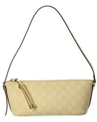 Gucci - Gg Emblem Small Gg Supreme Canvas & Leather Shoulder Bag - Lyst