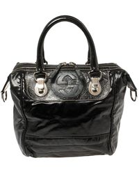Gucci - Gg Supreme Canvas And Leather Dialux Snow Glam Boston Bag (Authentic Pre-Owned) - Lyst