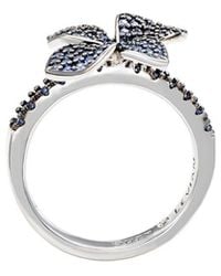 Suzy Levian - 0.02 Ct. Tw. Diamond & Sapphire Statement Ring - Lyst