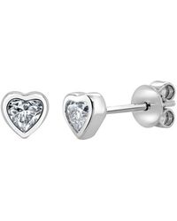 Sabrina Designs - 14k 0.36 Ct. Tw. Diamond Heart Earrings - Lyst