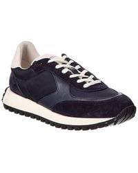 Gianvito Rossi - Gravel Canvas & Suede Sneaker - Lyst