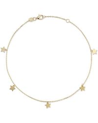 Ember Fine Jewelry - 14k Star Anklet - Lyst