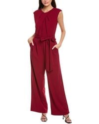 Tahari - Plus Tie Waist Jumpsuit - Lyst