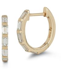 Nephora 14k 0.70 Ct. Tw. Diamond Huggie Earrings - Metallic