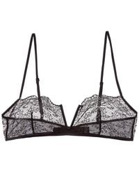 Kiki de Montparnasse - La Follie Lace Galloon Silk-Trim Bandeau Bra - Lyst