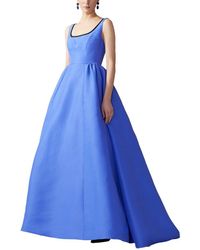 Carolina Herrera - Sleeveless Silk Gown - Lyst