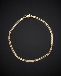 Italian Gold - 18k Mariner Bracelet - Lyst