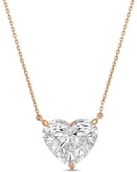 Diana M. Jewels - Diana M. 14K Rose 15.00 Ct. Tw. Lab-Grown Diamond Pendant Necklace - Lyst