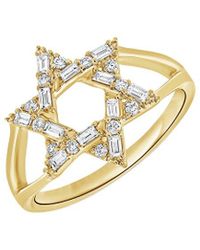 Sabrina Designs - 14k 0.33 Ct. Tw. Diamond Star Of David Ring - Lyst