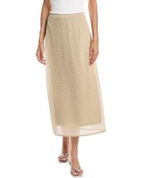 Theory - Floral Lace Midi Skirt - Lyst