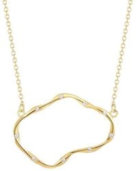 Reiss - 14K 0.16 Ct. Tw. Diamond Necklace - Lyst
