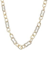Juvell - 18k Two-tone Plated Twisted Cable Necklace - Lyst
