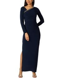 Adrianna Papell - Short Sleeve Midi Dress - Lyst