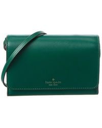 Kate Spade - Kerri Smooth Leather Small Flap Wallet On A String - Lyst