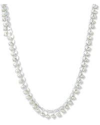 Samuel B. - Silver Pearl Charm Necklace - Lyst