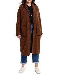 NIC+ZOE - Plus Trimmed Teddy Coat - Lyst
