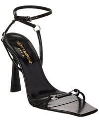 Saint Laurent - Nova 105 Patent Slingback Sandal - Lyst