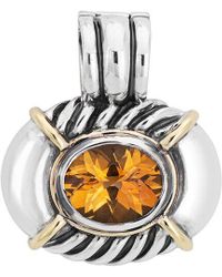 David Yurman - Cable Collection 14K & Citrine Enhancer (Authentic Pre- Owned) - Lyst