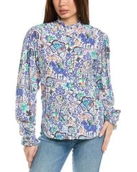 Isabel Marant - Isabel Marant E'Toile Soliska Silk-Blend Blouse - Lyst