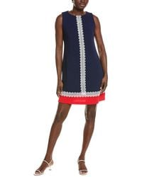 Jones New York - Sleeveless Colorblock Swing Dress - Lyst