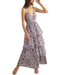Boden - Ruched Tiered Maxi Dress - Lyst