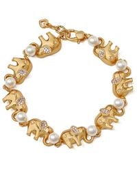 Kate Spade - Winter Carnival Cz Elephant Bracelet - Lyst