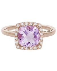 Diamond Select Cuts - 14K Rose 2.20 Ct. Tw. Diamond & Quartz Ring - Lyst