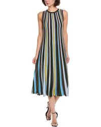 MILLY - Halter Midi Dress - Lyst