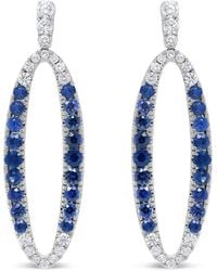Haus of Brilliance - Colorful Gemstones 18K 4.70 Ct. Tw. Diamond & Sapphire Dangle Earrings - Lyst
