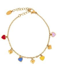 Saachi - Heart Station Chain Bracelet - Lyst