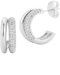 Glaze Jewelry - Plated Cz Earrings - Lyst