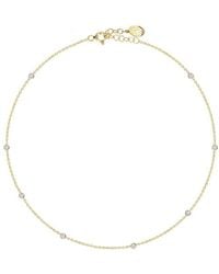Gabi Rielle - Bejeweled 14k Yellow Goldplated Sterling Silver & Pave Crystal Choker Necklaces - Lyst