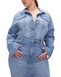GOOD AMERICAN - Committed Denim Jacket - Lyst
