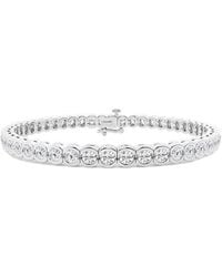 Lab Grown Diamonds - Platinum 7.02 Ct. Tw. Lab Grown Diamond Bracelet - Lyst