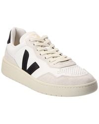 Veja - V-90 Leather & Suede Sneaker - Lyst