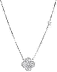 Adornia - Cz Clover Necklace - Lyst